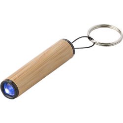 Bamboe mini-zaklamp met sleutelhanger Ilse