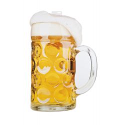 Decoratie Beer glass dubbelzijdig (75 x 50 cm)