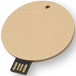 Ronde USB 2.0 van gerecycled papier