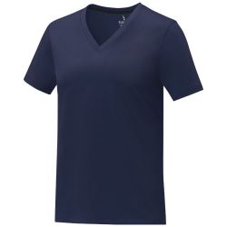 Somoto Dames T-shirt met V-hals en korte mouwen