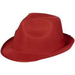 Zwarte en/of Rode Trilby hoeden - Actieprijs - -Rood