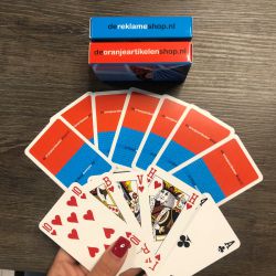 Speelkaarten met eigen logo in full-colour kartonnen vouwdoosje - dereklameshop
